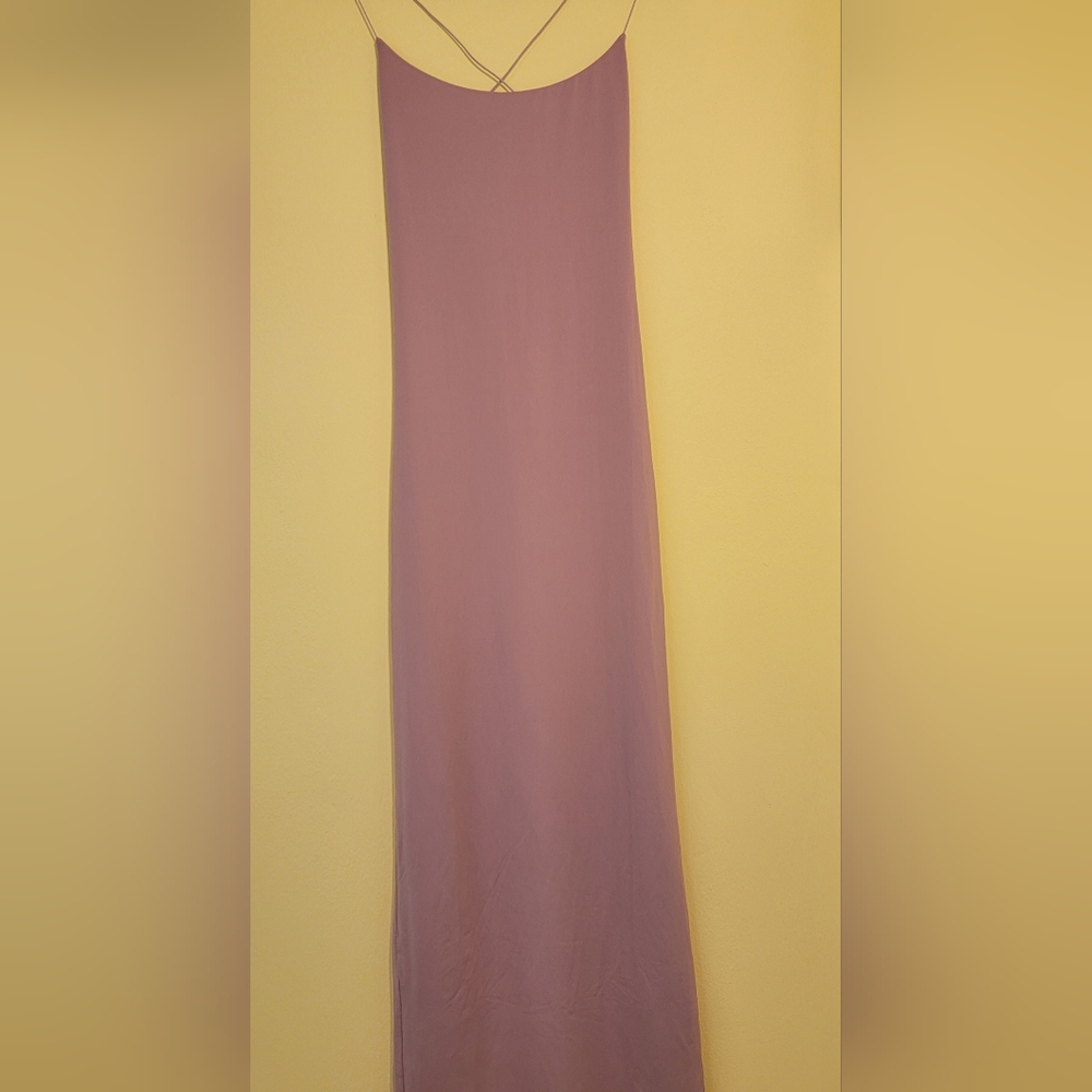Long dress caramel